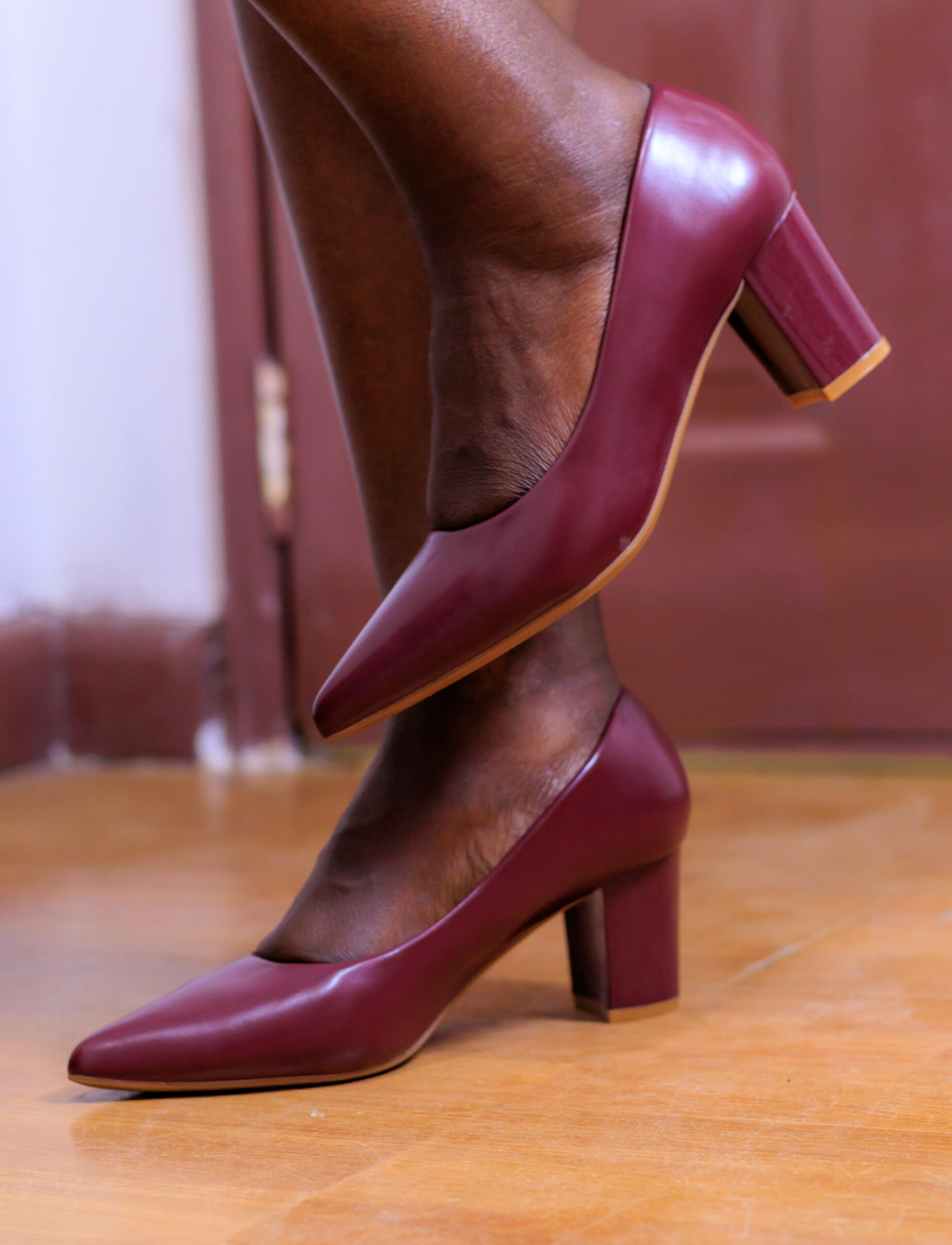 Maroon Ti-el Store High Heels