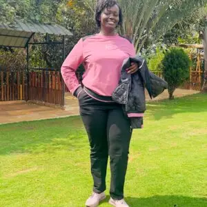 Peach-Black jacket 3pc tracksuit