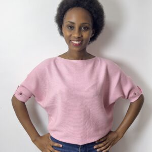 Pink Short Sleeved Sweater top